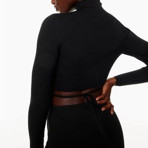 SOLD Aritzia Sculpt Knit Tie-Back Longsleeve
